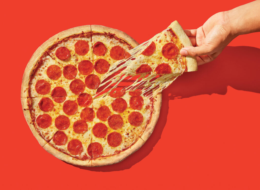 Pepperoni Pizza Cheese Pull