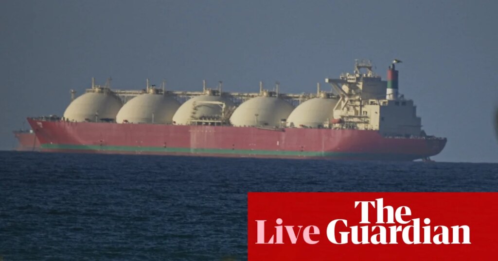 Oil tumbles 10% as Iran declares strait of Hormuz ‘completely open’ – business live | Business